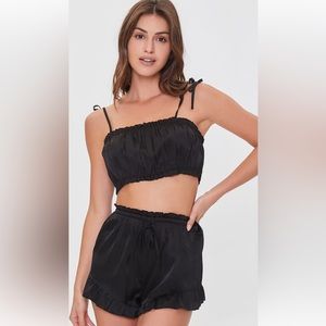 NWT Forever 21 Two-Piece Satin Loungewear Pajamas Size Medium